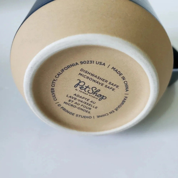 Pet Shop by Fringe Studio Blue/Tan Celestial Dog  Stoneware Mug. - Picture 6 of 7